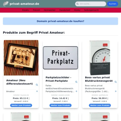 Screenshot privat-amateur.de