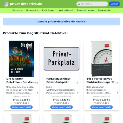 Screenshot privat-detektive.de