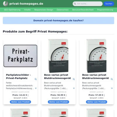 Screenshot privat-homepages.de