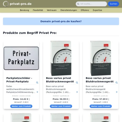 Screenshot privat-pro.de