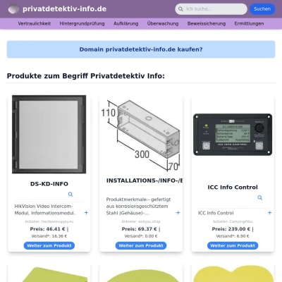 Screenshot privatdetektiv-info.de