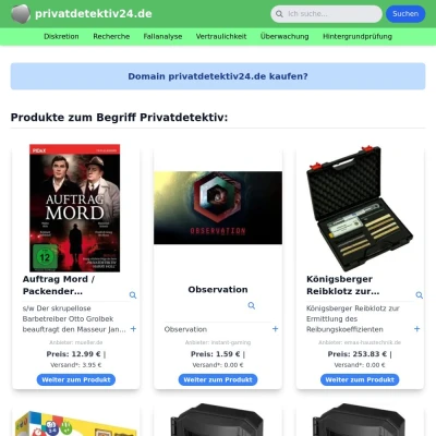 Screenshot privatdetektiv24.de