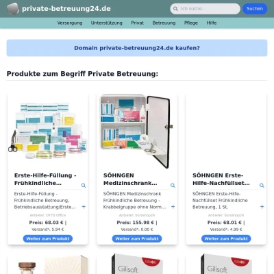 Screenshot private-betreuung24.de