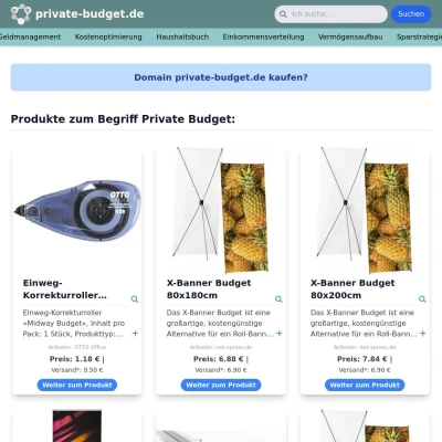 Screenshot private-budget.de