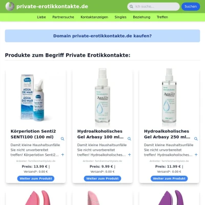 Screenshot private-erotikkontakte.de