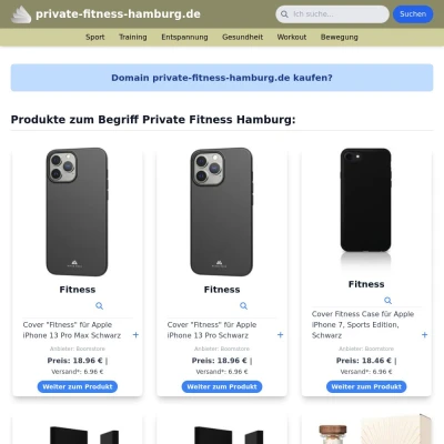Screenshot private-fitness-hamburg.de