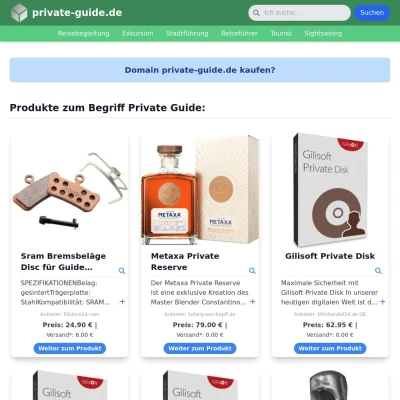 Screenshot private-guide.de