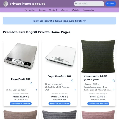 Screenshot private-home-page.de