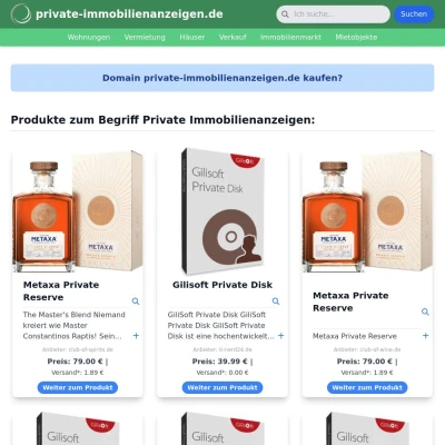 Screenshot private-immobilienanzeigen.de