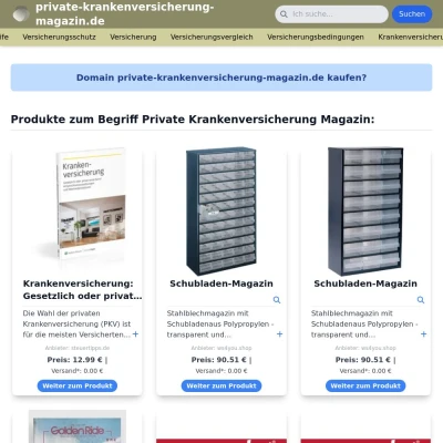 Screenshot private-krankenversicherung-magazin.de