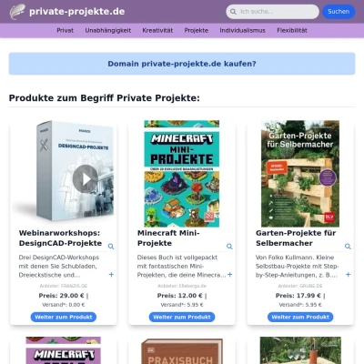 Screenshot private-projekte.de