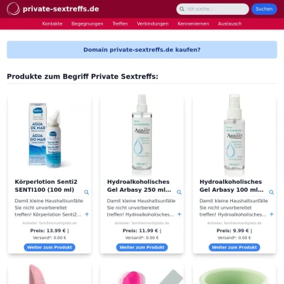 Screenshot private-sextreffs.de