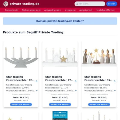 Screenshot private-trading.de