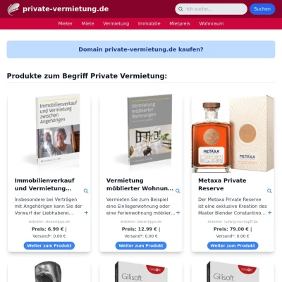 Screenshot private-vermietung.de