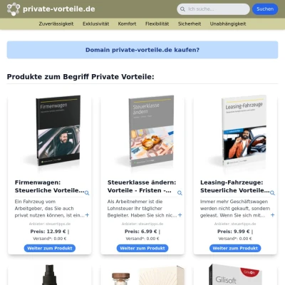 Screenshot private-vorteile.de