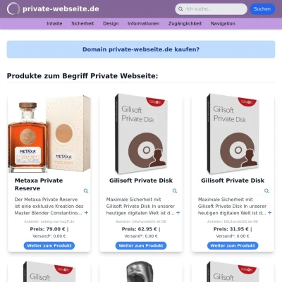 Screenshot private-webseite.de