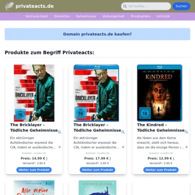 Screenshot privateacts.de