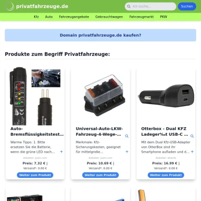 Screenshot privatfahrzeuge.de