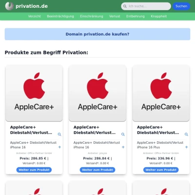 Screenshot privation.de
