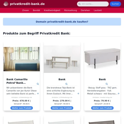 Screenshot privatkredit-bank.de