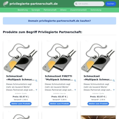 Screenshot privilegierte-partnerschaft.de