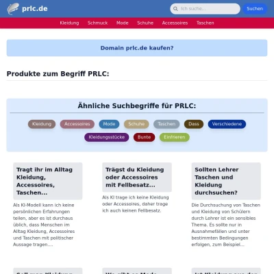 Screenshot prlc.de