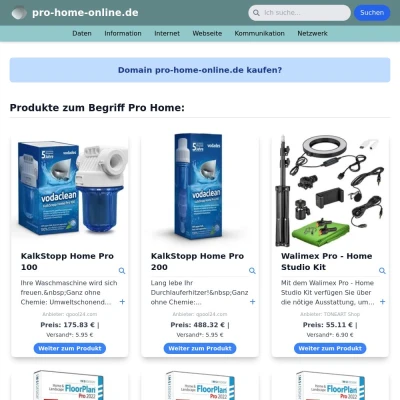 Screenshot pro-home-online.de