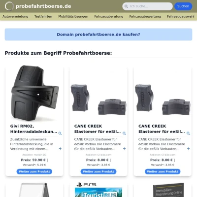 Screenshot probefahrtboerse.de