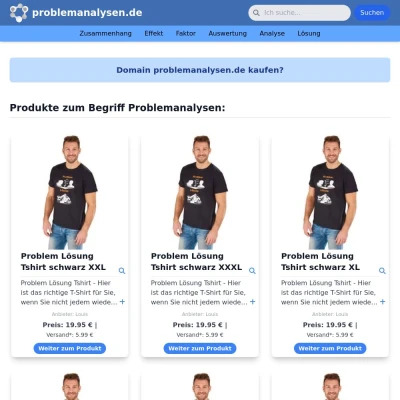 Screenshot problemanalysen.de