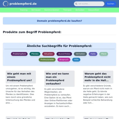 Screenshot problempferd.de