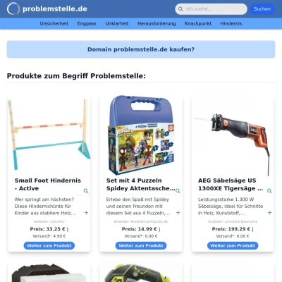Screenshot problemstelle.de