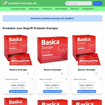 Screenshot probstei-energie.de