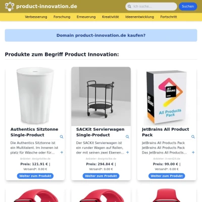 Screenshot product-innovation.de