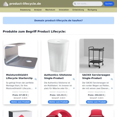 Screenshot product-lifecycle.de