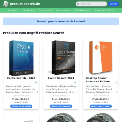 Screenshot product-search.de