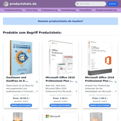 Screenshot productshots.de