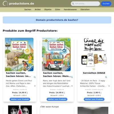 Screenshot productstore.de