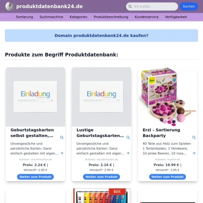 Screenshot produktdatenbank24.de