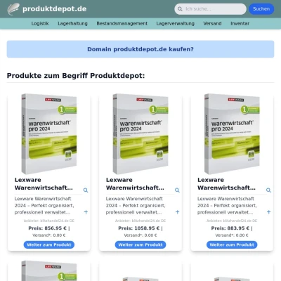 Screenshot produktdepot.de