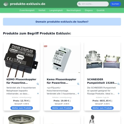 Screenshot produkte-exklusiv.de