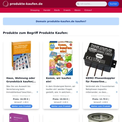 Screenshot produkte-kaufen.de