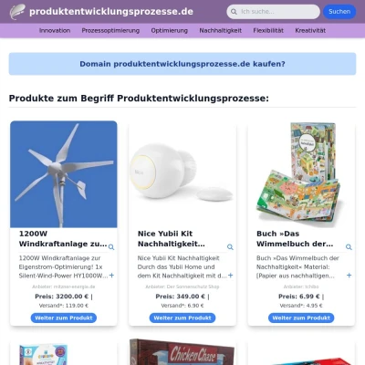 Screenshot produktentwicklungsprozesse.de