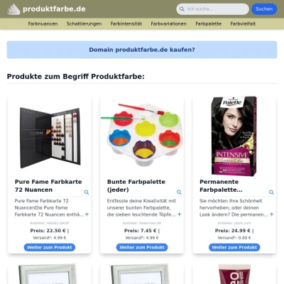 Screenshot produktfarbe.de