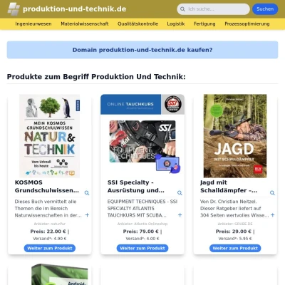 Screenshot produktion-und-technik.de