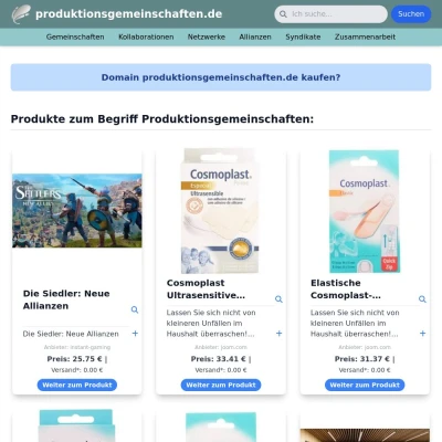 Screenshot produktionsgemeinschaften.de