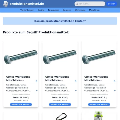 Screenshot produktionsmittel.de