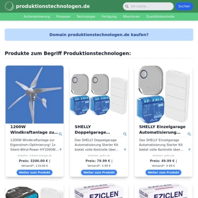 Screenshot produktionstechnologen.de