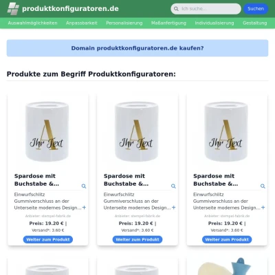 Screenshot produktkonfiguratoren.de