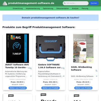 Screenshot produktmanagement-software.de