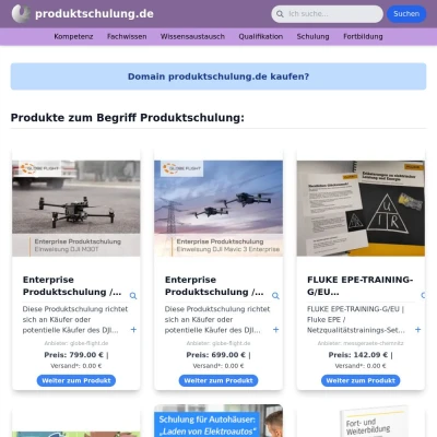 Screenshot produktschulung.de